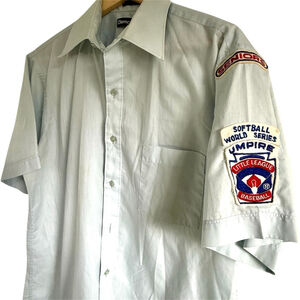 VNTG 70s Damon Little League Softball World Series Umpire Shirt - Made in USA